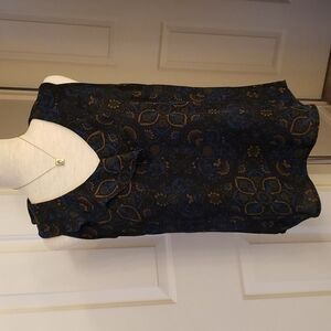 Banana Republic Floral Print Ruffle Top